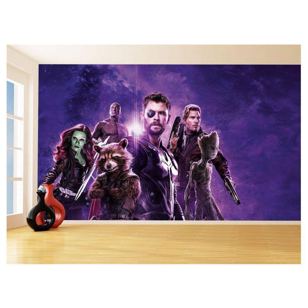 Papel De Parede 3D Heróis Vingadores Ultimato 3,5M Nhma291