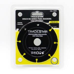 Disco De Corte Tungstênio Para Madeira - 110x20mm