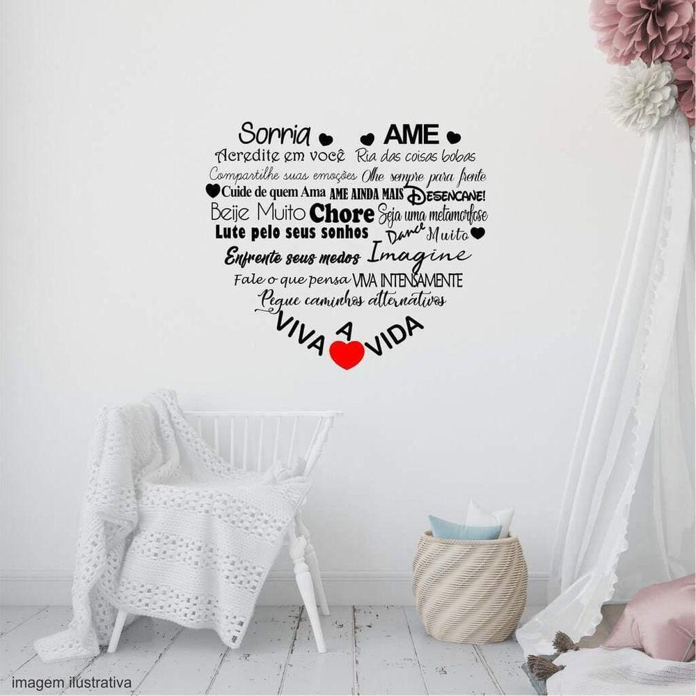 Adesivo De Parede Ame A Vida