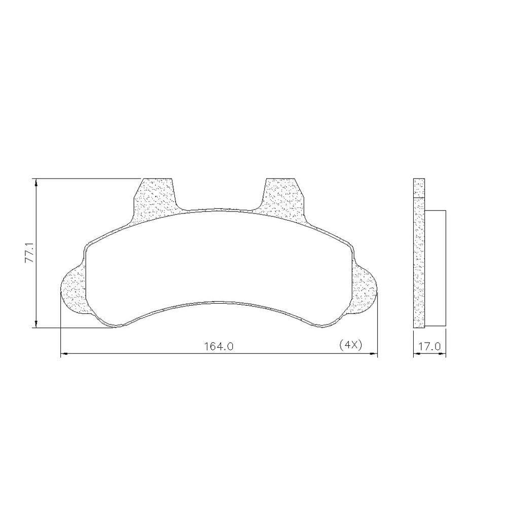 Pastilha De Freio Lonaflex Bendix A-20/Bonanza - P-106