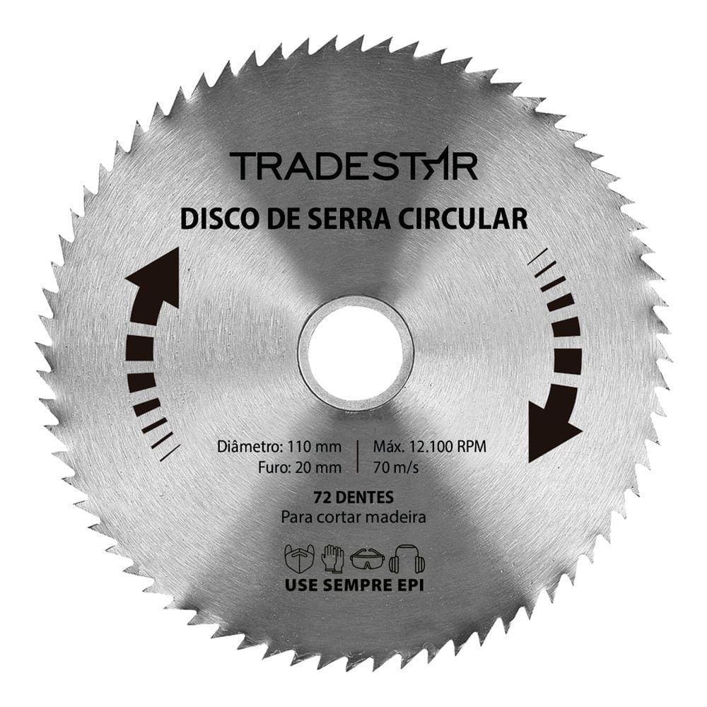 Disco Lamina Circular P- Madeira 110x20mm Makita 72 Dentes