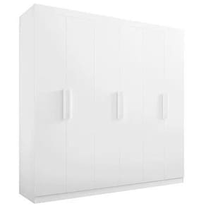 Guarda Roupa Colibri Casal 6 Portas 6 Gavetas D Doro Cor Branco