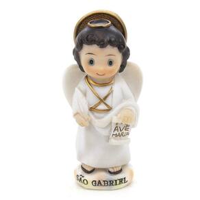 Imagem São Gabriel Arcanjo Infantil Importada Resina 8 Cm