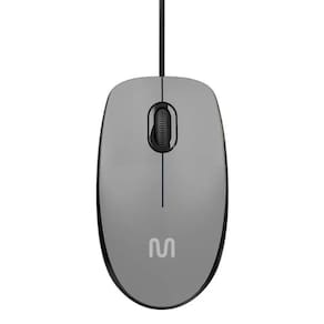 Mouse Multilaser Com Fio 1200dpi MO387 Cinza