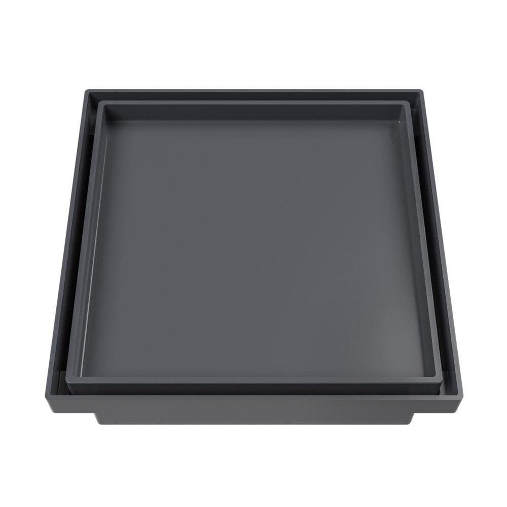 Ralo Oculto Quadrado 15x15cm  Astra Cinza