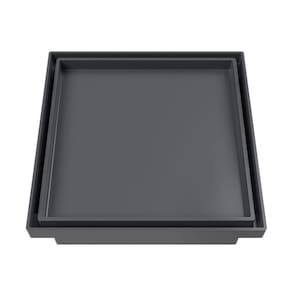 Ralo Oculto Quadrado 15x15cm  Astra Cinza