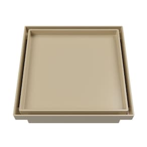 Ralo Oculto Quadrado 15x15cm Astra Bege