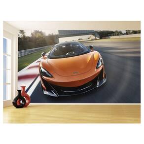 Papel De Parede 3D Carro Mc Laren Pista Super 3,5M Car259