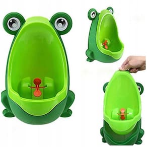 Mictório Infantil Sapinho Verde Micbaby 3 Ventosas 30cm