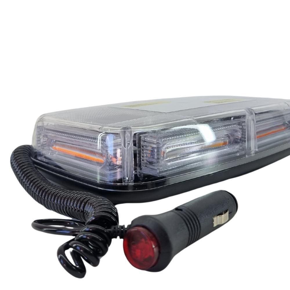 Giroflex De Led Ambar 12V E 24V 72 Leds Retangular Com Imã