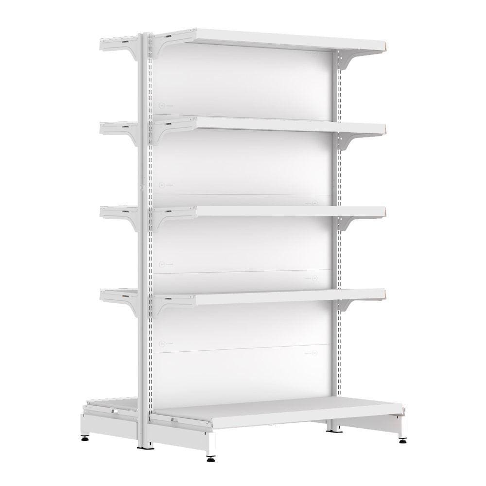 Gondola Centro 170 FIT Inicial Branco 10 Bandeja Sp Etiqueta