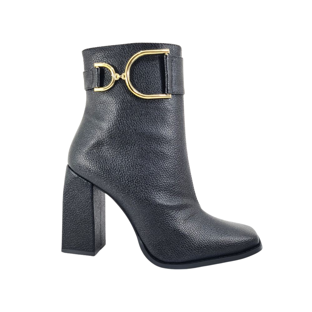 Bota Feminina Salto Alto Bloco Numeração Especial Samira