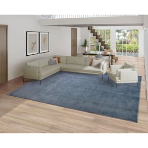 Tapete 300x400cm Relex N Tapetes São Carlos Azul Cobalto
