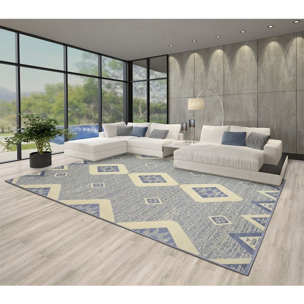 Tapete 300x400cm Lyre Supreme Tapetes São Carlos Azul Claro