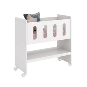 Mini Berço 3 em 1 Zain/Moisés Branco Fosco - Reller