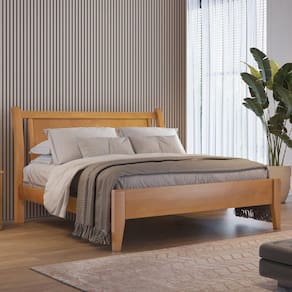 Cama de Casal 160cm Verona Amêndoa Mel