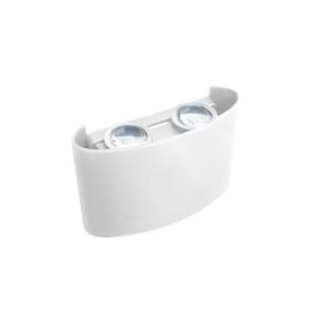 Arandela Branca Efeito Led 4W 3000K Luz Amarela Ecoforce