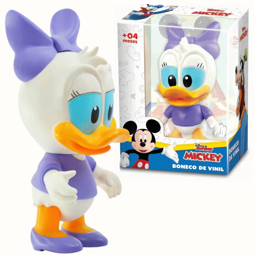 Boneco Margarida Vinil Disney Junior 12cm Colecionável Líder