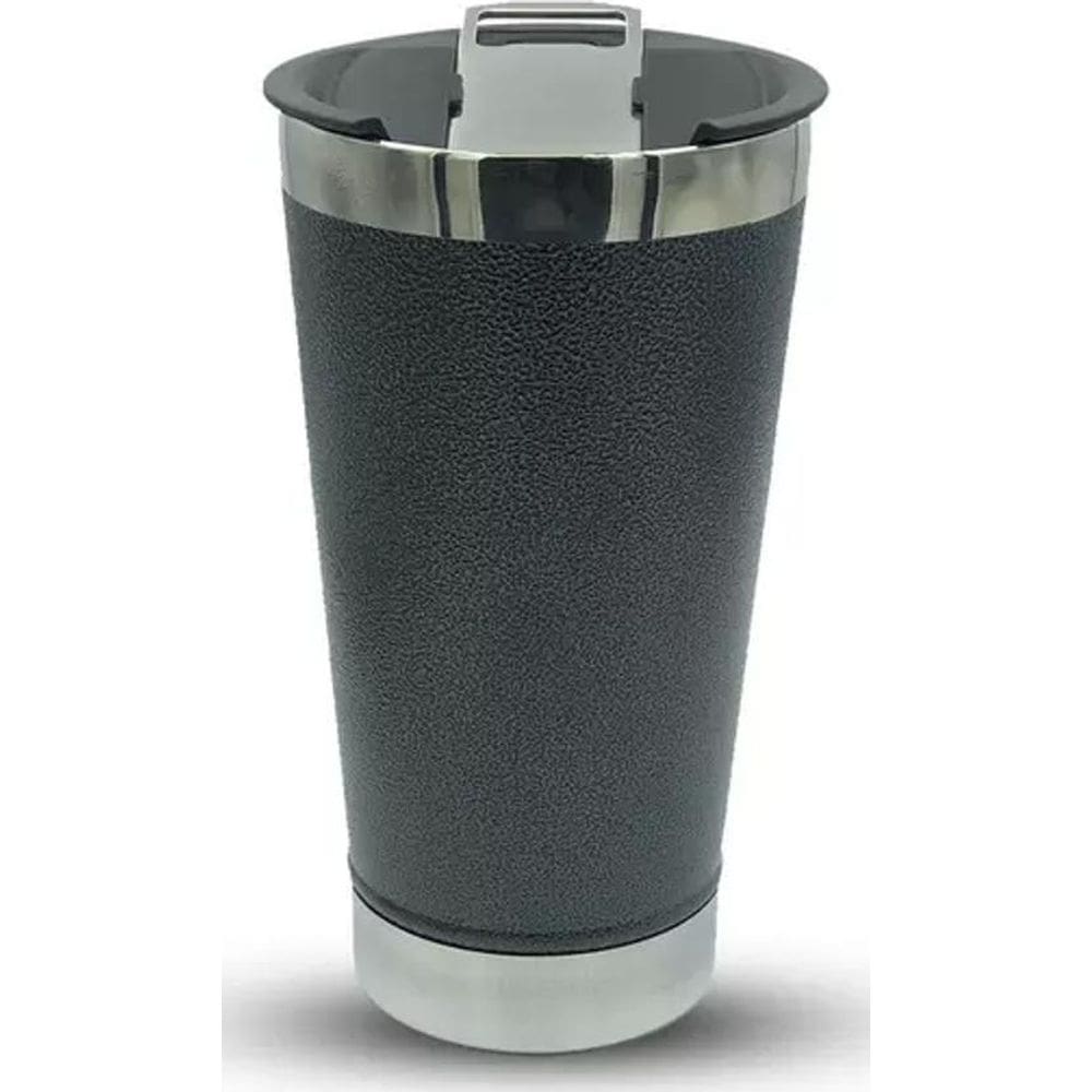 Desfrute De Bebidas Perfeitas Com Copo Térmico Tampa Em Mãos