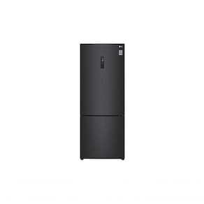 Geladeira LG Inverter Bottom Freezer 451L Black GC-B569NQL2 220V