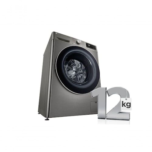 imagem-Lava e Seca Smart LG VC4 12kg Inox Look Com Inteligência Artificial AIDD CV5012PC4 110v    