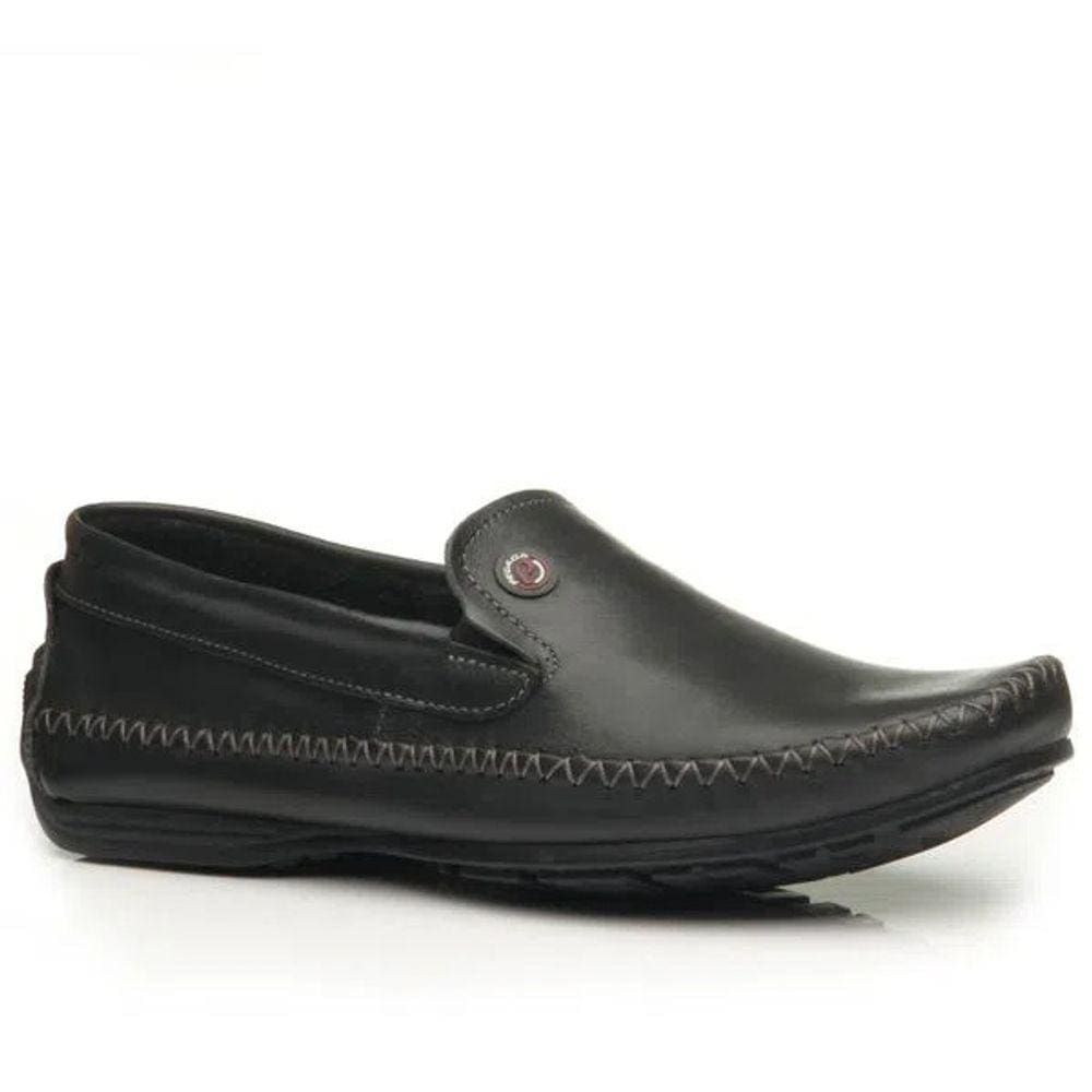 Mocassim Masculino Pegada Sapatilha Preto Elástico Conforto