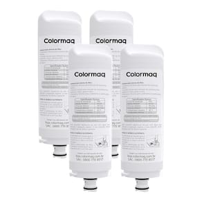 Kit 4 Refil Filtro Colormaq Purificador Acqua