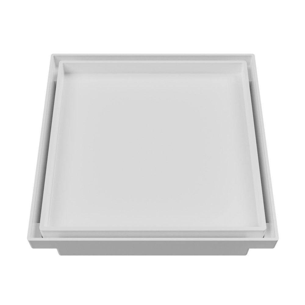 Ralo Oculto Quadrado 15x15cm Astra Branco
