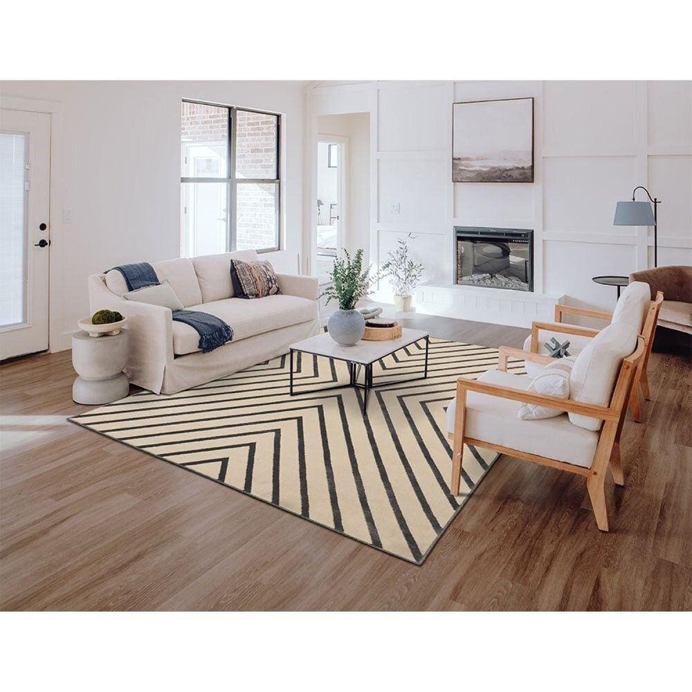 Tapete 200x250cm Lyre Supreme Tapetes São Carlos Chevron Carbon