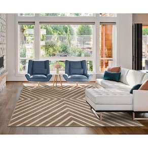Tapete 200x250cm Lyre Supreme Tapetes São Carlos Chevron Natural