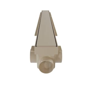 Ralo Linear com Tampa Cega 70 cm Astra Bege Claro