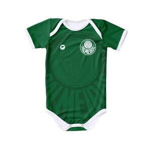 Body Palmeiras Bebê Com Proteção Uv Torcida Baby