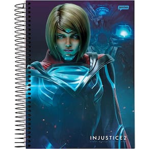 Caderno Universitário Capa Dura 1 Matéria 96 Folhas Injustice 2 Jandaia
