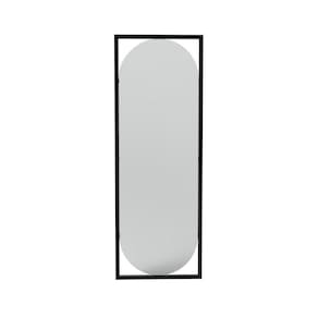 Espelho Decorativo Float Preto 123X43Cm Oblongo