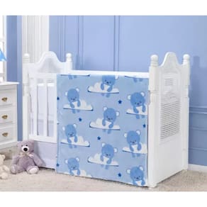 Cobertor Etruria Baby Flannel Baby Urso Azul 0,90Cm X 1,10M