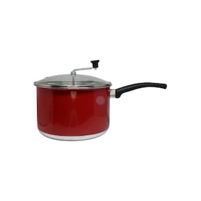 Panela Pipoqueira 4,5L Alumínio Polido Tampa Transparente