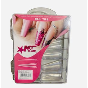 Tips Vamp Stiletto Transparente Unha Postiça De Gato 100Un