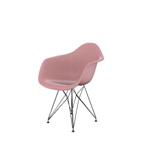 Cadeira para Sala de Jantar Arm Eiffel Rosa