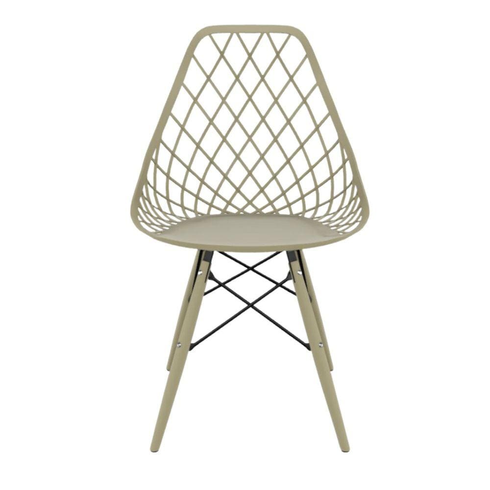 Cadeira para Sala de Jantar Kayla Dsw Inj Cinza