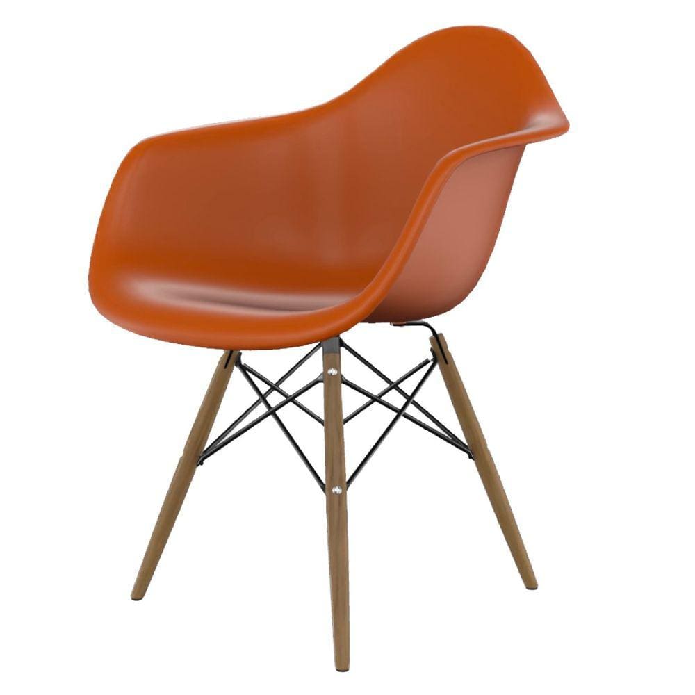 Cadeira para Sala de Jantar Arm Dsw Tangerina