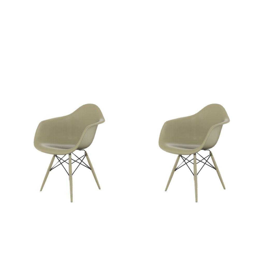 Cadeira para Sala de Jantar Arm Dsw Inj Cinza