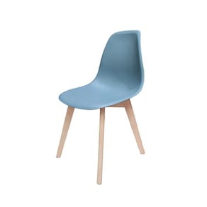 Cadeira para Sala de Jantar Eames Pp Wood Cinza Brasão