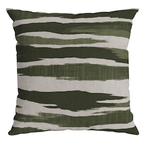 Capa Veludo Luxor 306 43 Cm X 43 Cm Verde / Branca