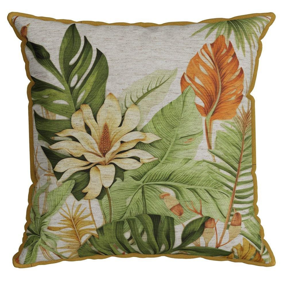 Capa Garden 046 com Cordone 43 Cm X 43 Cm Laranja/Verde