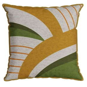 Capa Garden 047 com Cordone 43 Cm X 43 Cm Laranja/Verde