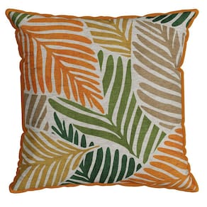 Capa Garden 044 com Cordone 43 Cm X 43 Cm Laranja/Verde