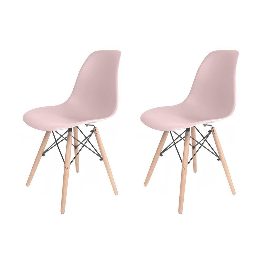 Cadeira para Sala de Jantar Eames Pp Eiffel Rosa