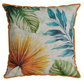 Capa Garden 042 com Cordone 43 Cm X 43 Cm Laranja/Verde