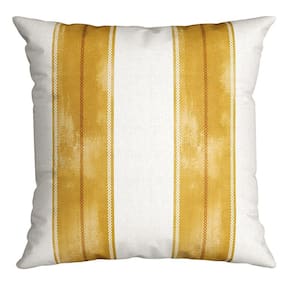 Capa de Almofada Silk Home 621 43 Cm X 43 Cm Mostarda / Branca