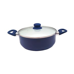 Caçarola Aluminio Revestimento Ceramico Azul - Wellmix